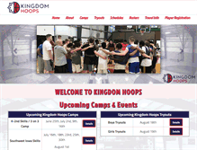 Tablet Screenshot of kingdomhoops.com